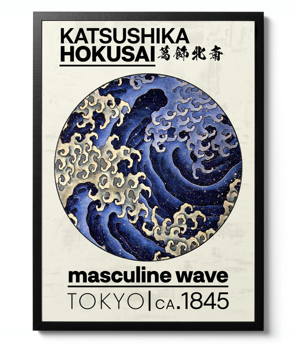 Masculine Wave - Katsushika Hokusai