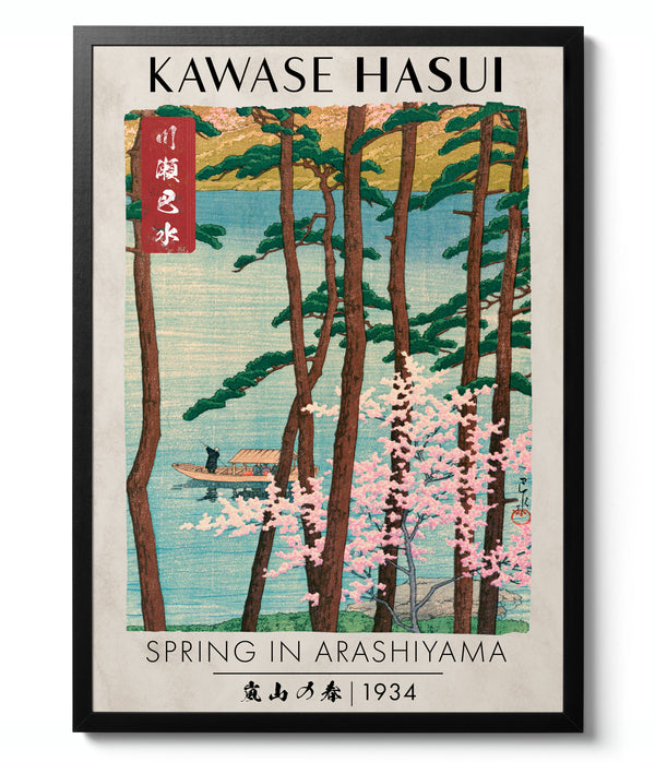 Spring in Arashiyama - Kawase Hasui