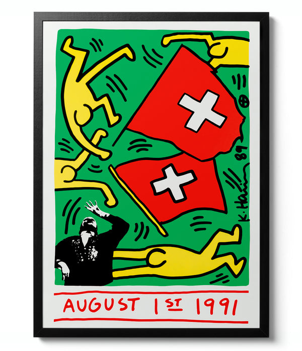 Swiss Flag - Keith Haring