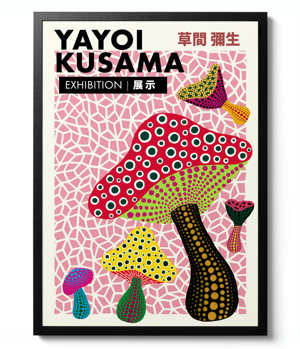 Pink Mushrooms - Yayoi Kusama