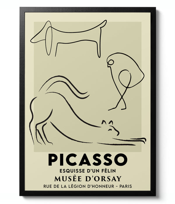 Cat, Dog & Bird - Pablo Picasso