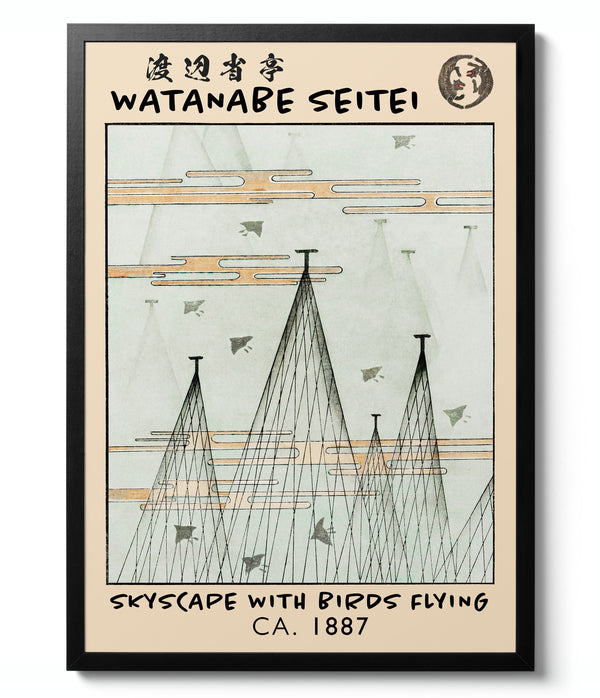 Flying Birds - Watanabe Seitei