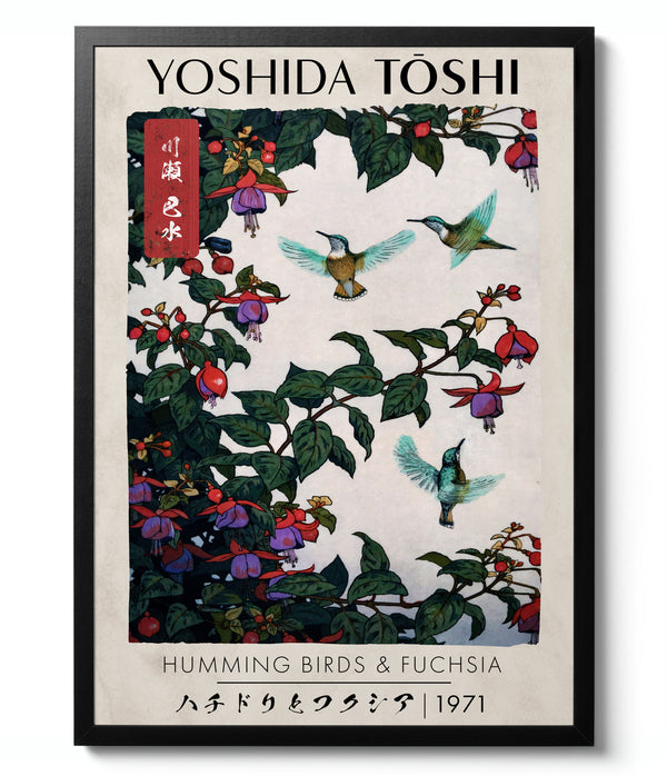 Hummingbirds & Fuchsia - Yoshida Toshi