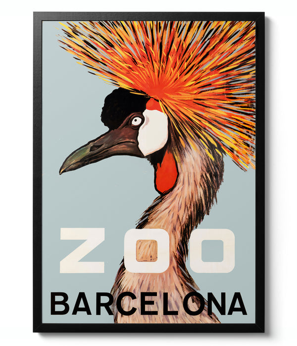 Barcelona Zoo - Vintage Advert