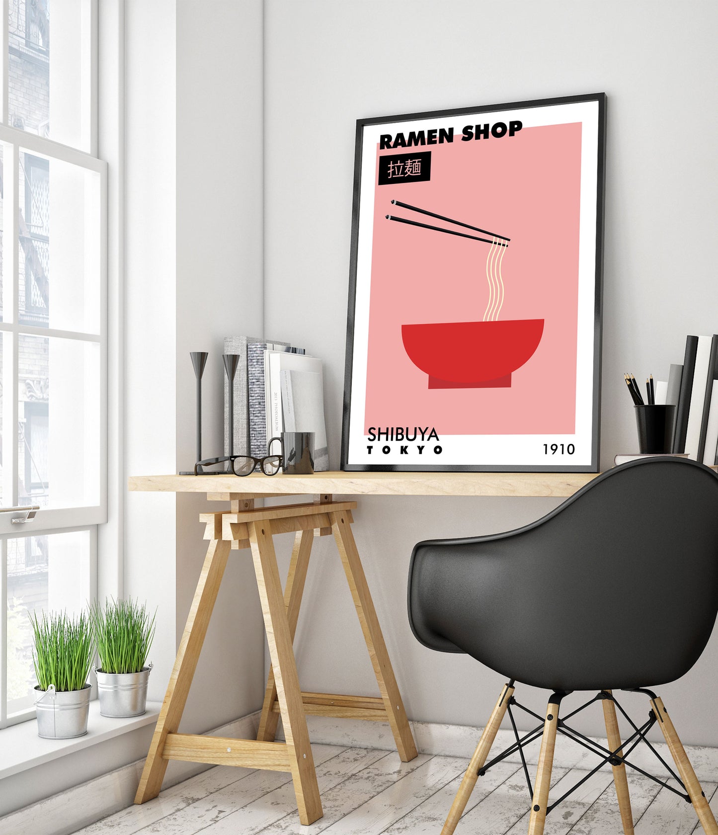 Ramenbutik i Shibuya