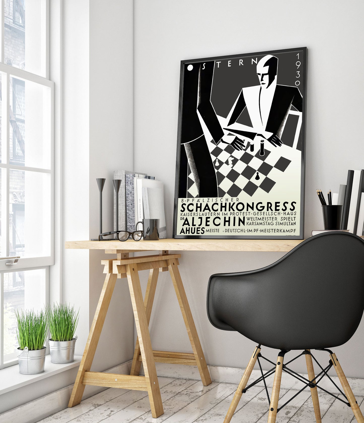 Vintage Chess Match - 1930