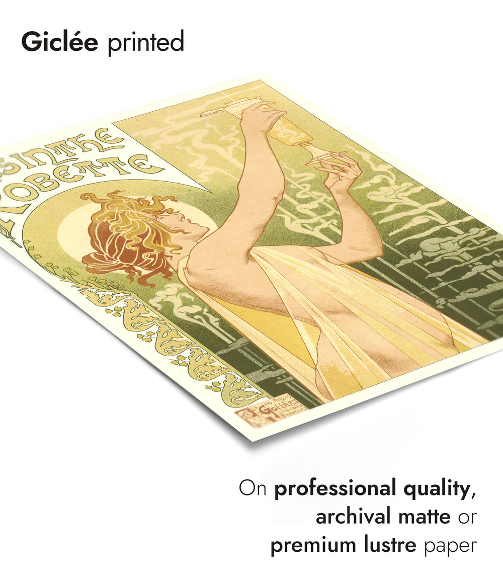 Alphonse Mucha Absinto Salon Des Cent XXme Exposition 1896 Mucha Art