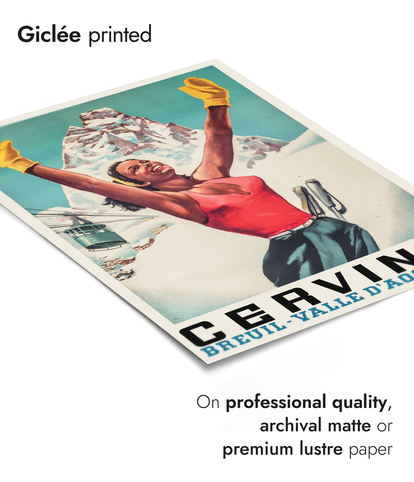 Cervinia, Italien - Skifahren