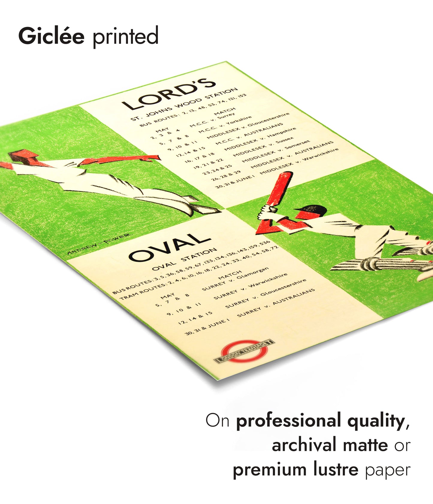 Lord's Wedstrijden, Cricket - 1934