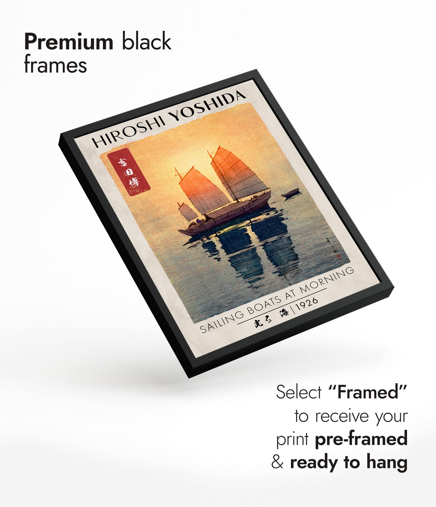 Segelbåtar på morgonen