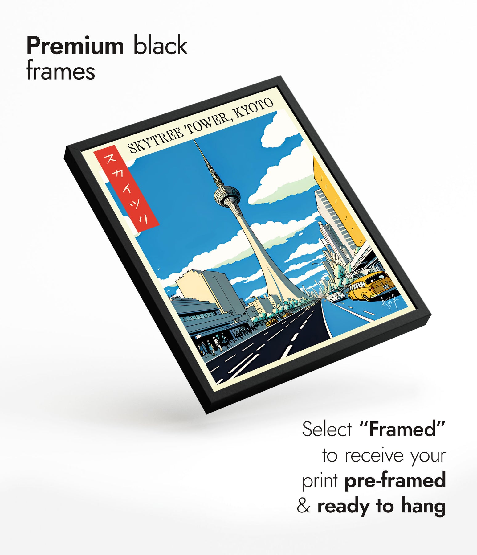 Skytree Tower, Tokyo Japan Travel Framed Prints & Posters Animato