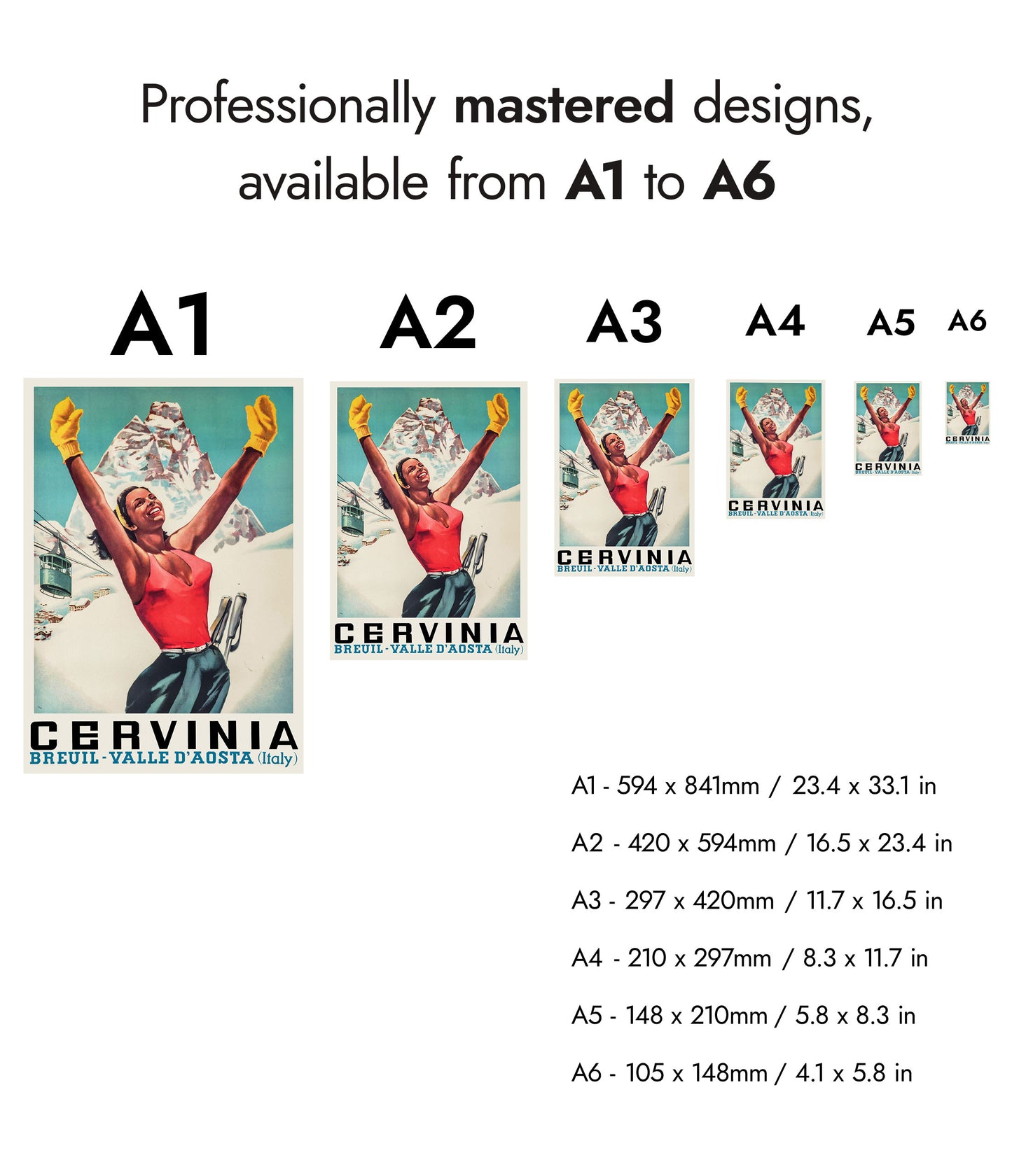 Cervinia, Italien - Skifahren