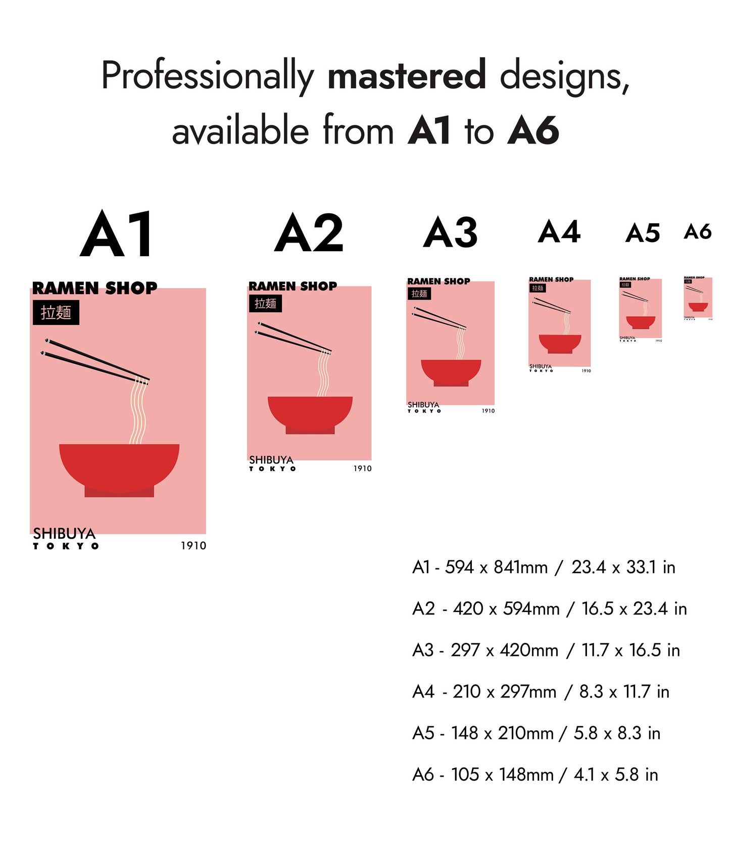 Ramenbutik i Shibuya
