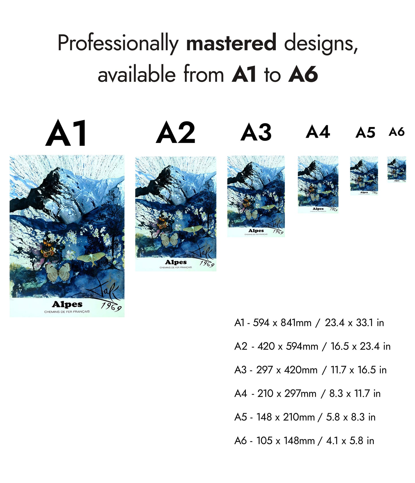 Salvador Dali, French Alps