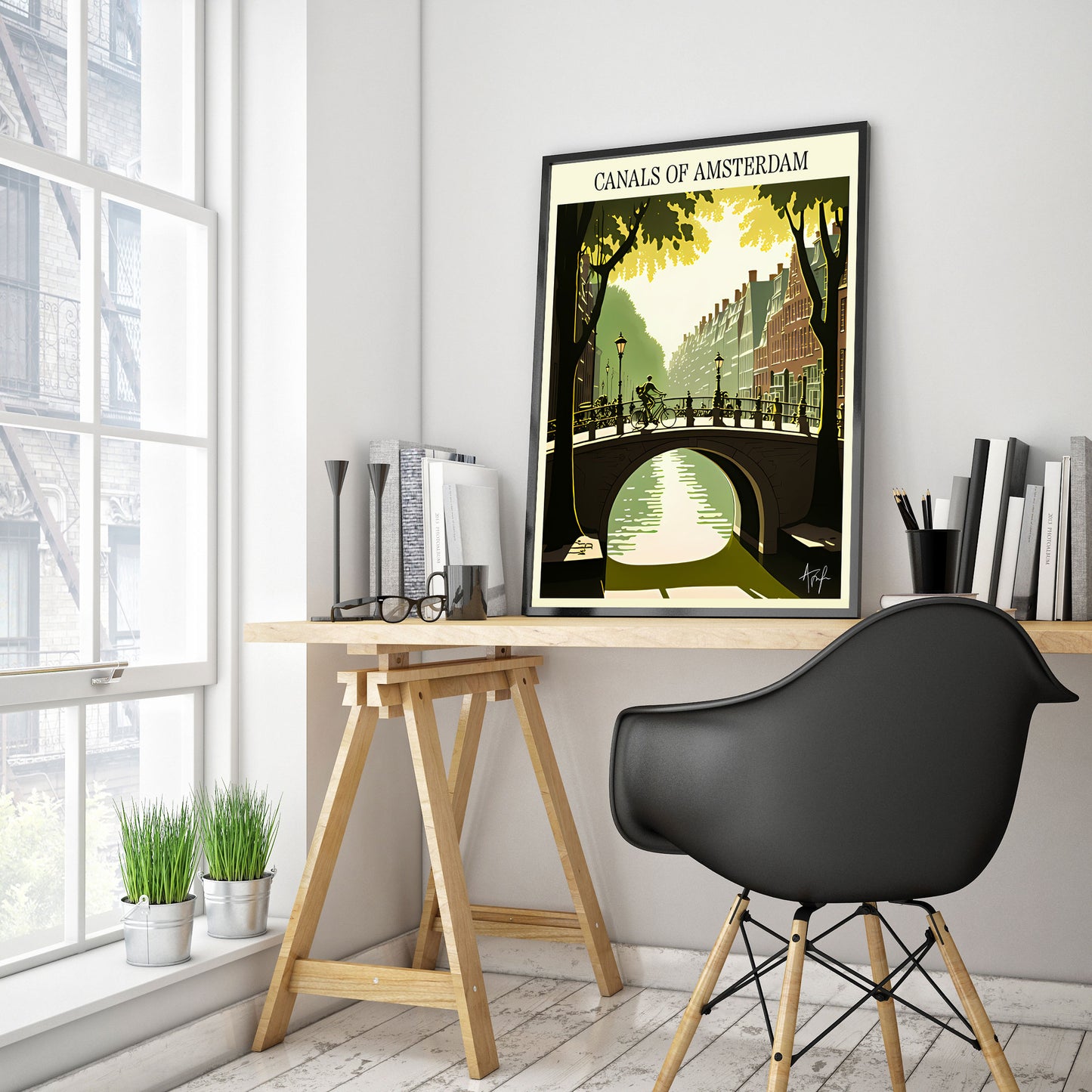 Kanalerna i Amsterdam - Holland